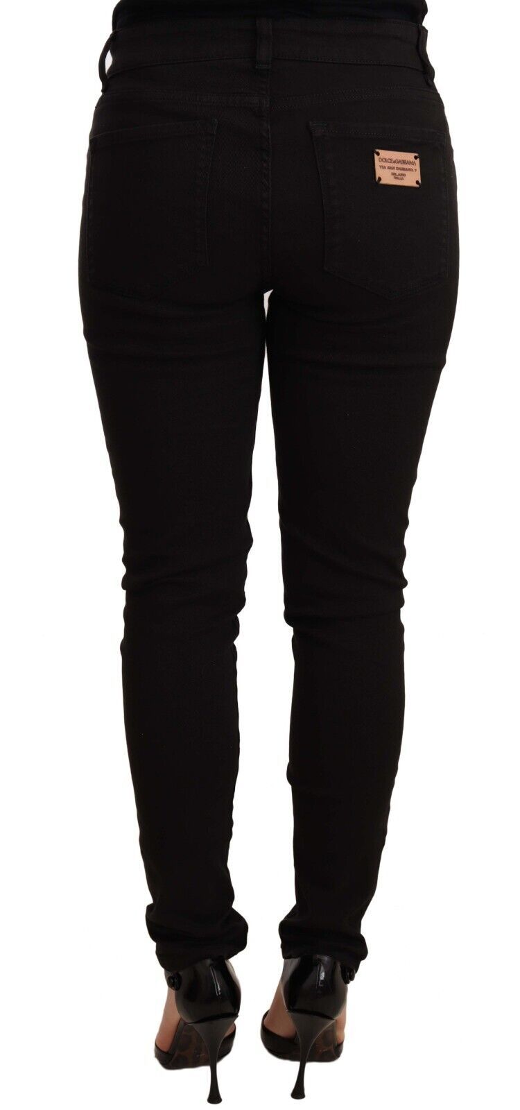 Black Slim Fit Denim Cotton Stretch Jeans