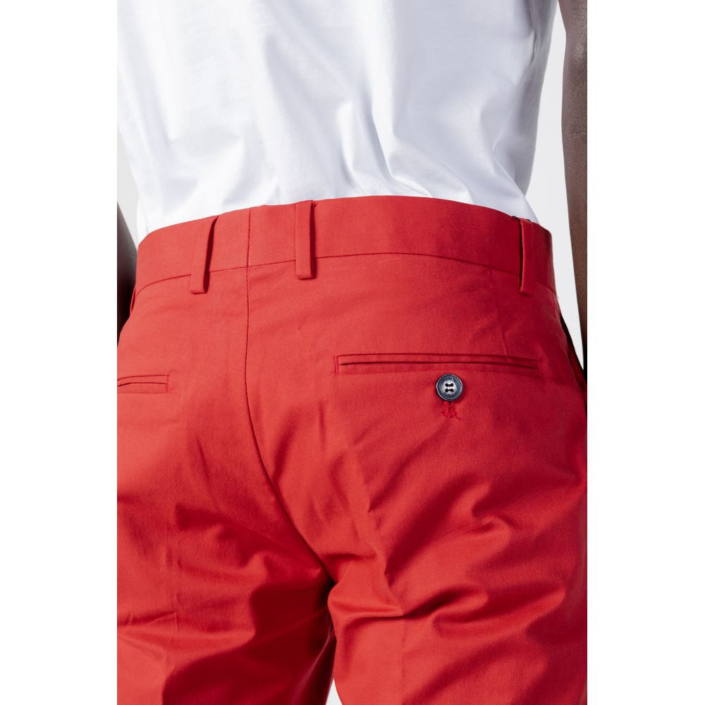 Red Cotton Pants
