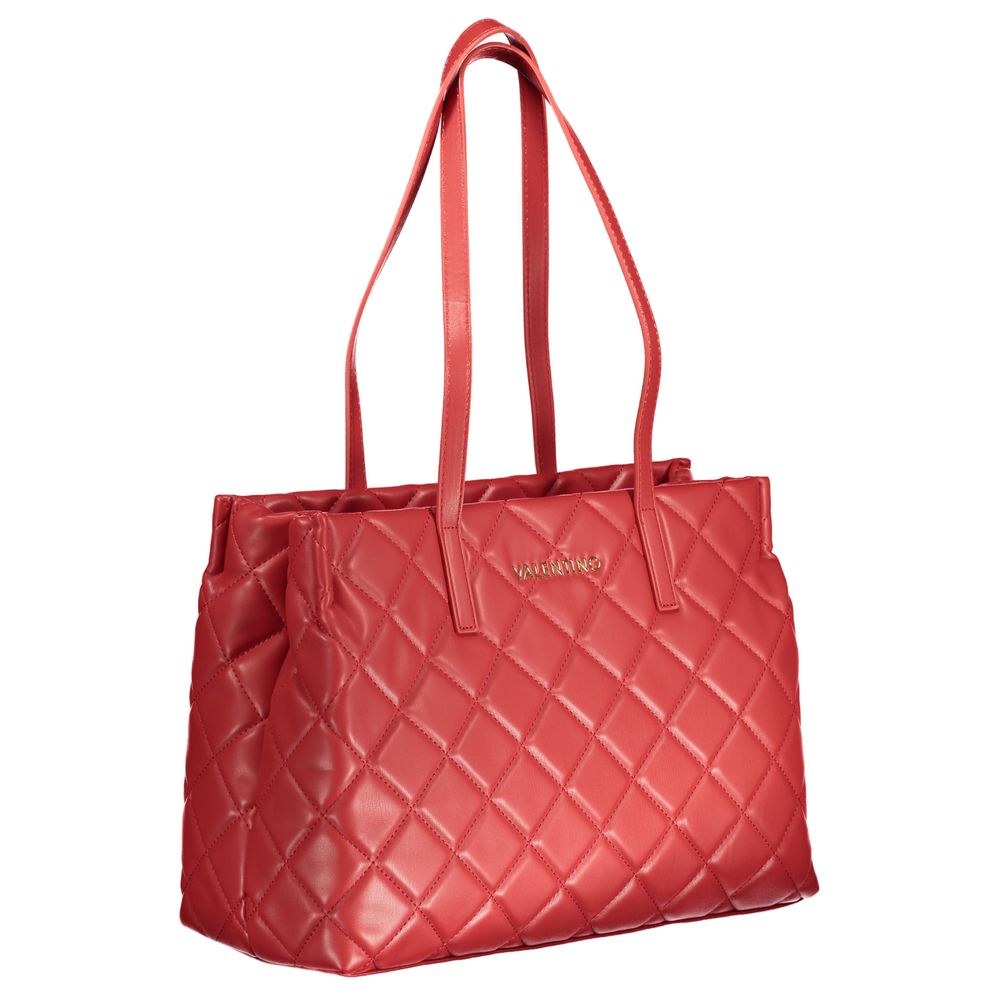 Rosso Polyurethane Women Handbag