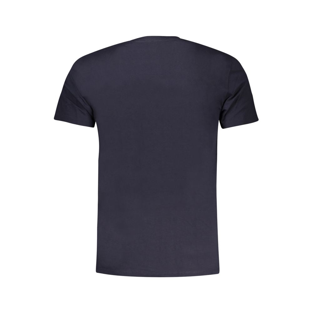 Blue Cotton Men's T-Shirt