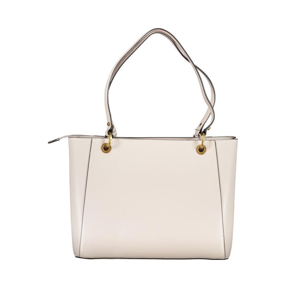 Brown Polyethylene Women Handbag