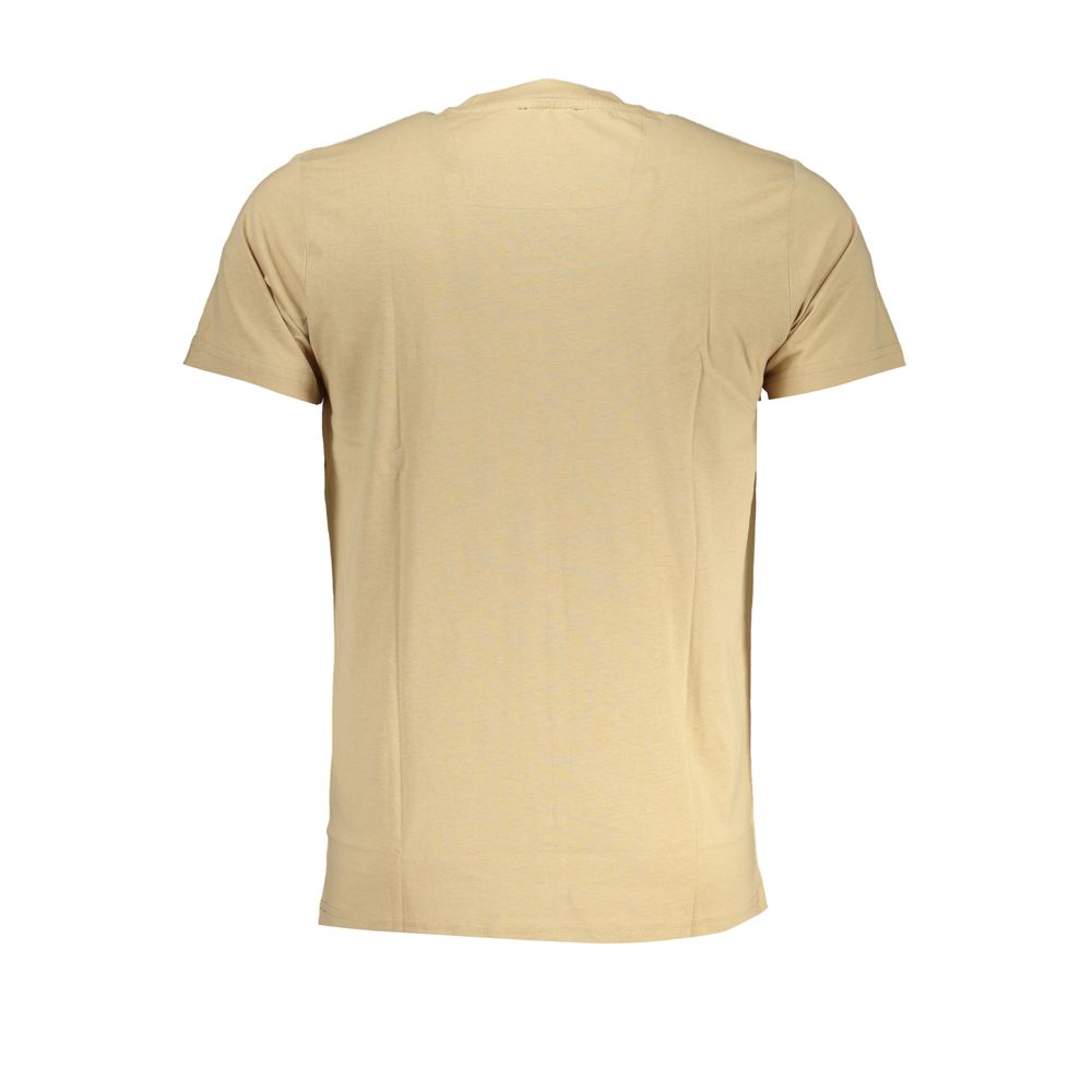 Beige Cotton Men's T-Shirt