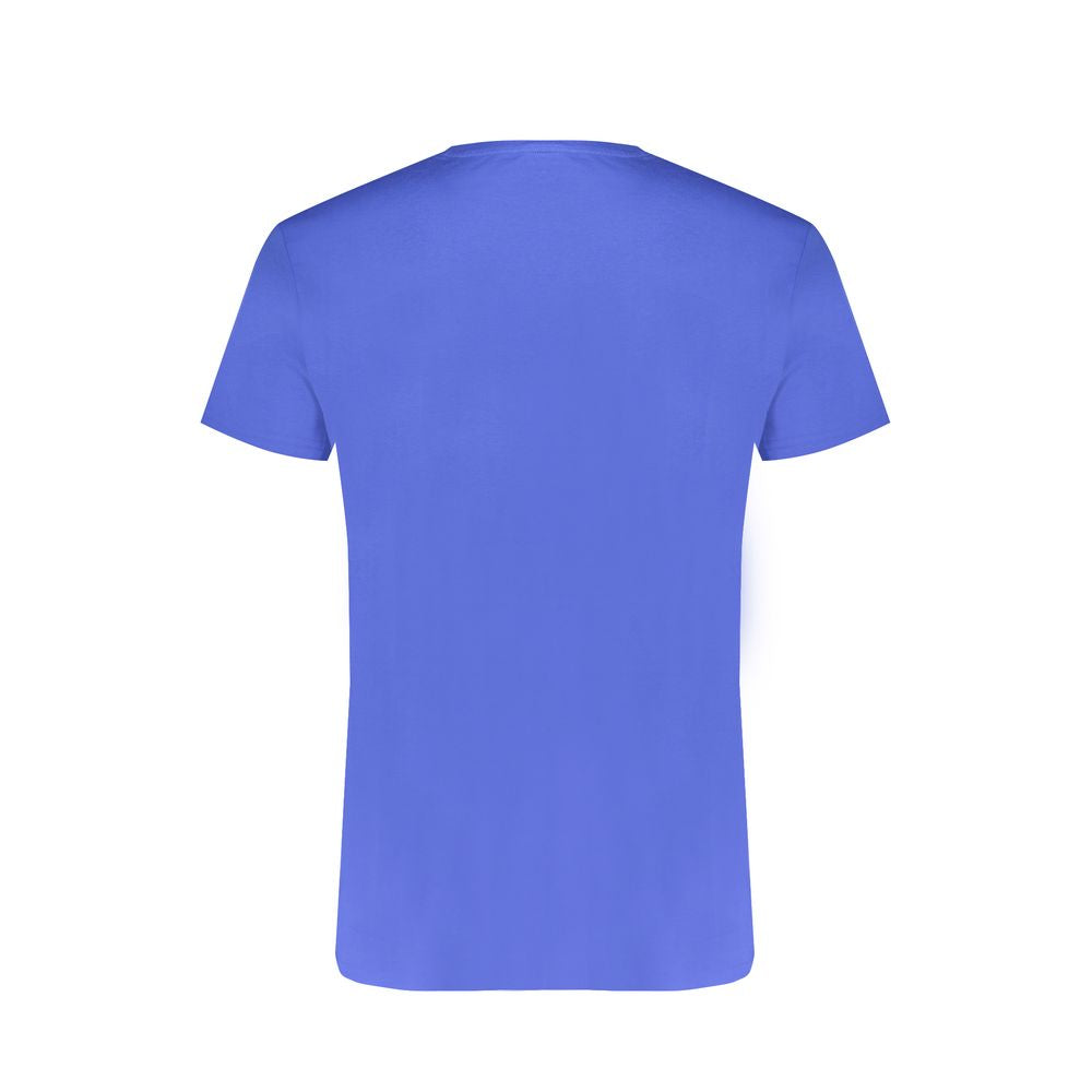 Blue Cotton Men's T-Shirt