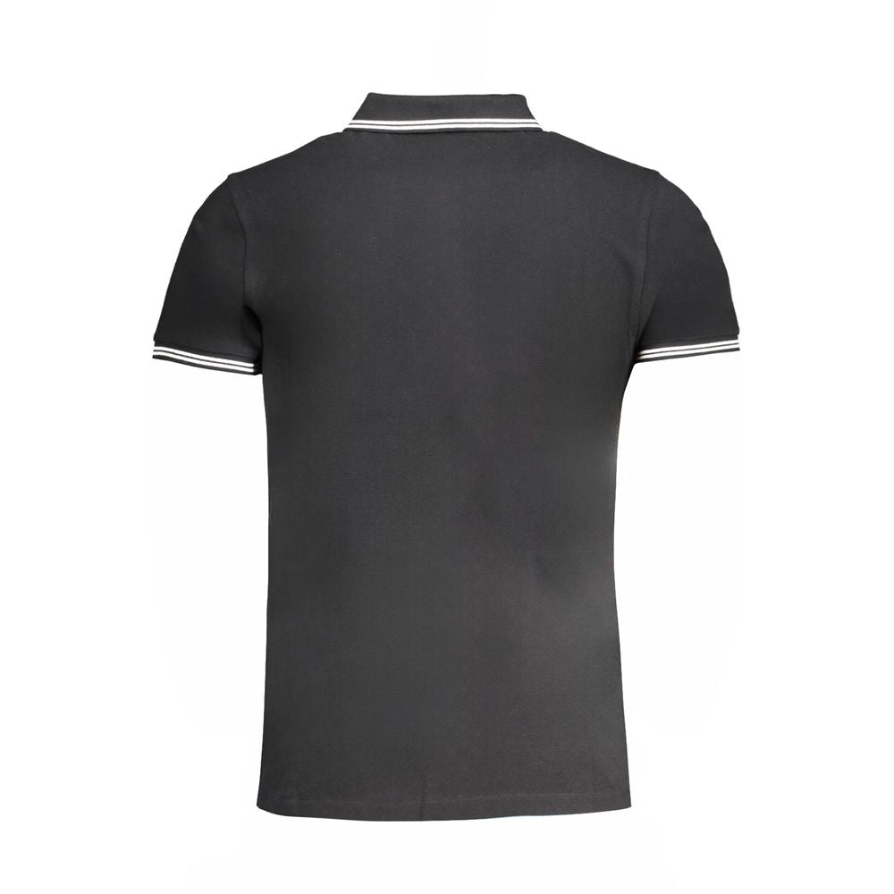 Black Cotton Men's Polo Shirt
