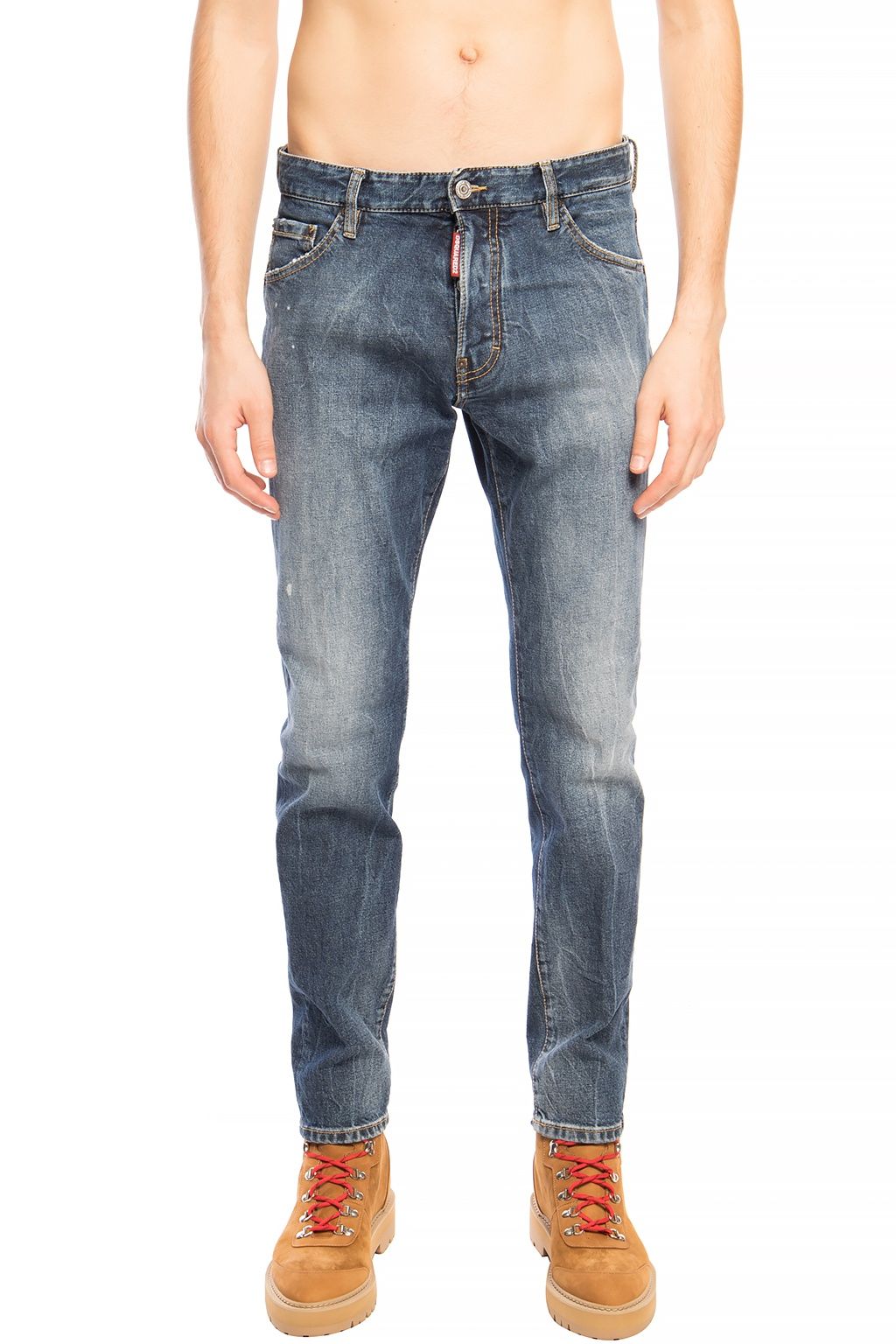 Blue Cotton Men Jeans