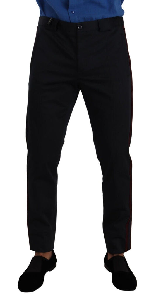 Blue Bordeaux Cotton Skinny Chino Pants