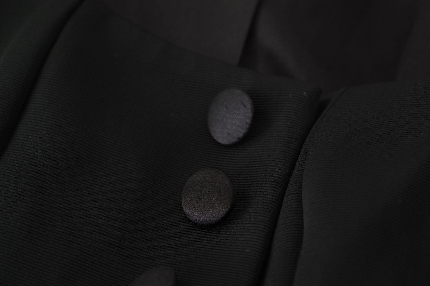 Black Slim Fit Long Sleeves Snap Jacket