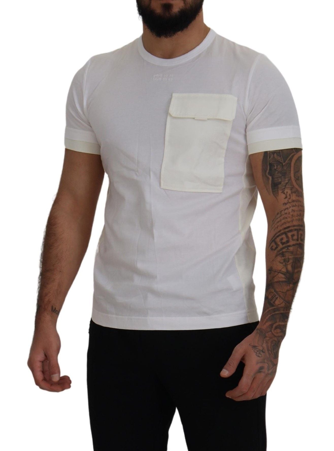 White Flap Pocket Short Sleeves T-shirt