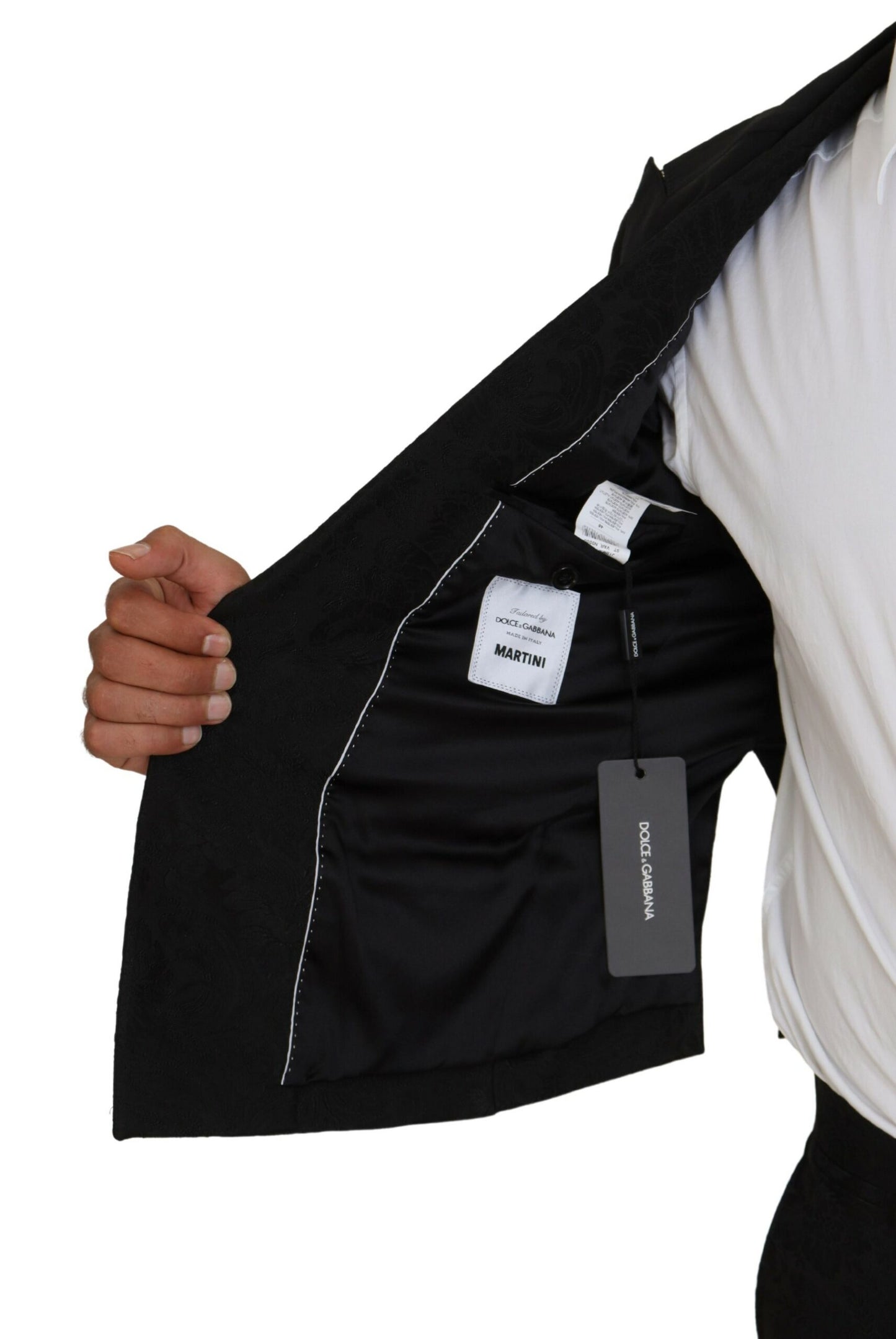 Black Polyester Men 2 Piece MARTINI Suit