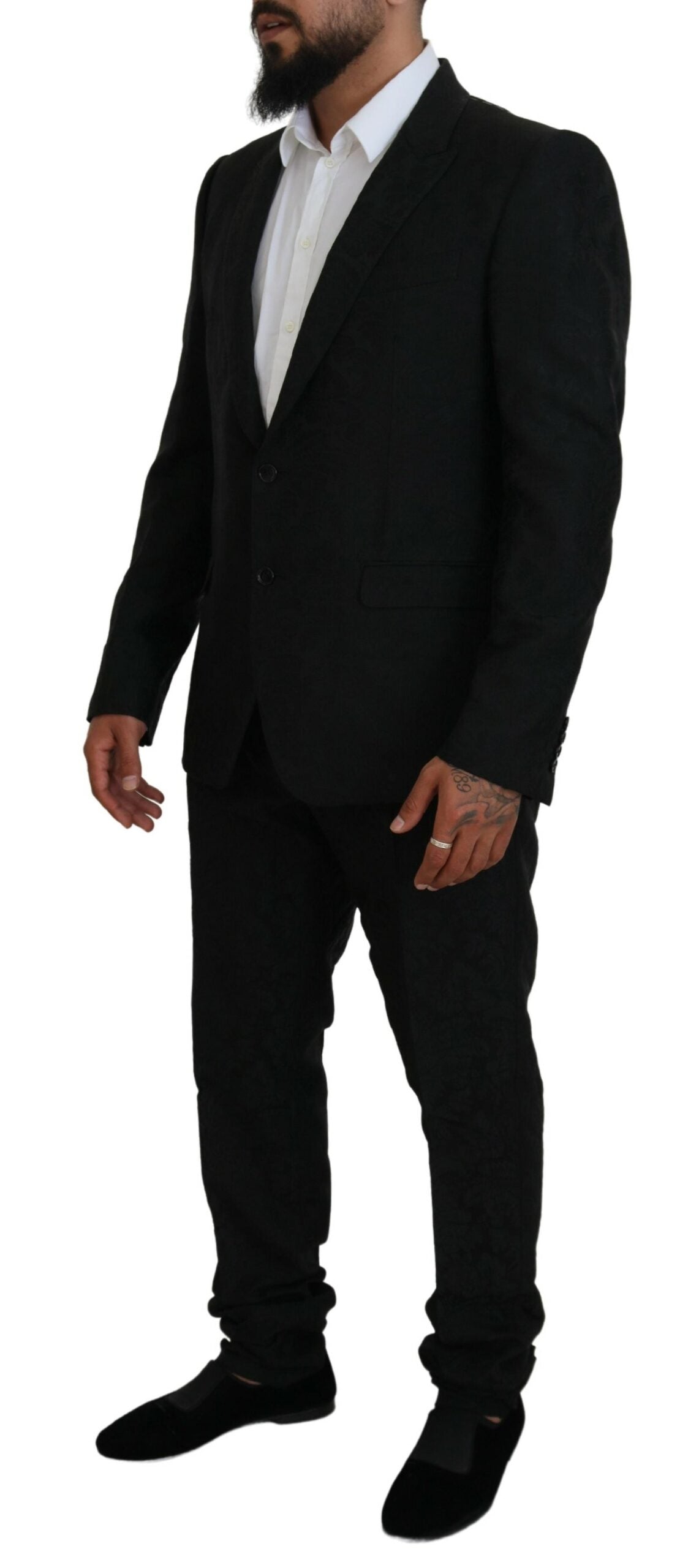 Black Single Breasted 2 Piece MARTINI Suit