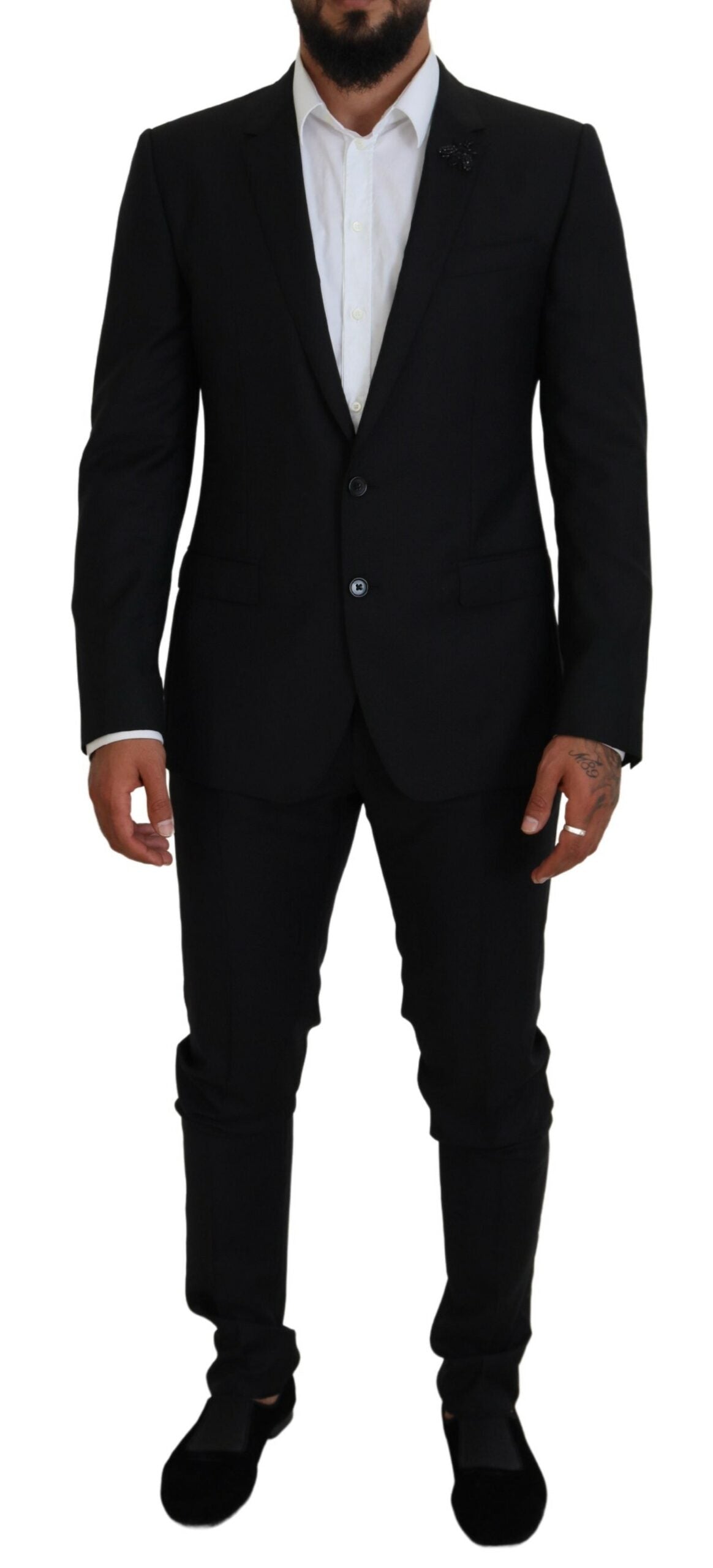 Black Single Breasted 2 Piece MARTINI Suit
