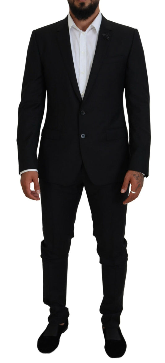 Black Single Breasted 2 Piece MARTINI Suit