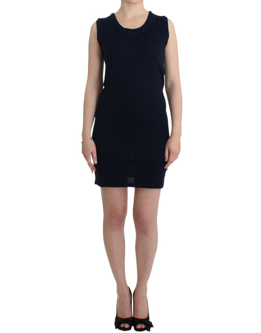 Blue cotton jersey dress