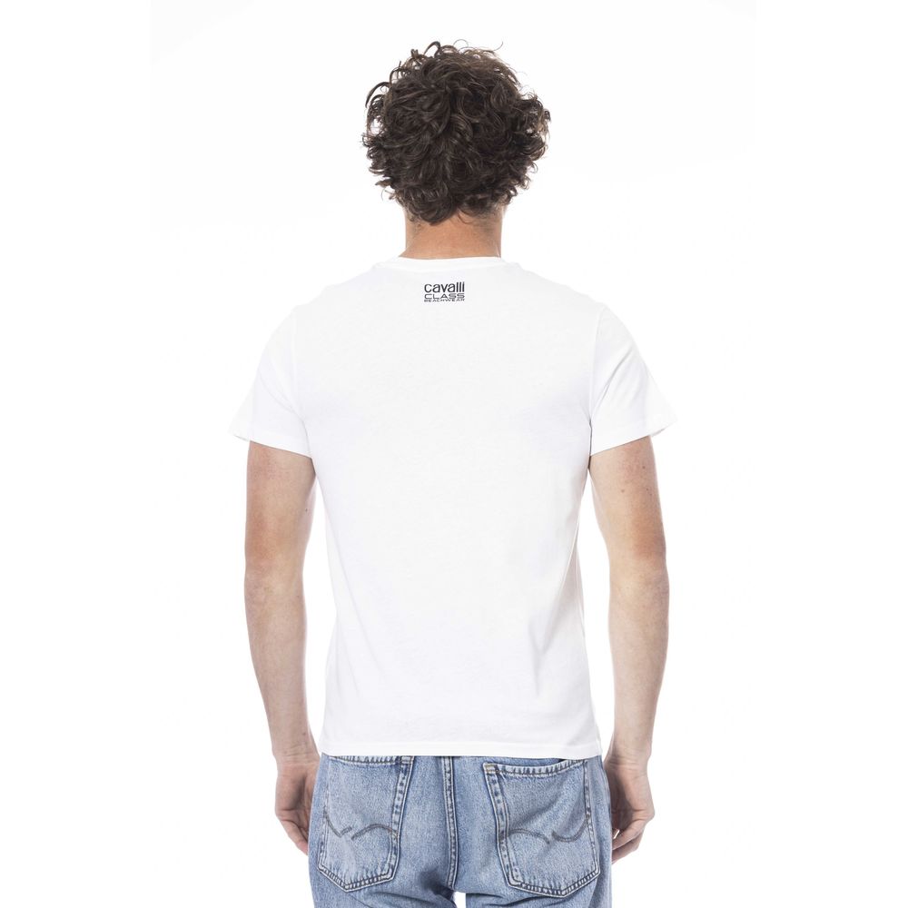 White Cotton Men's T-Shirt