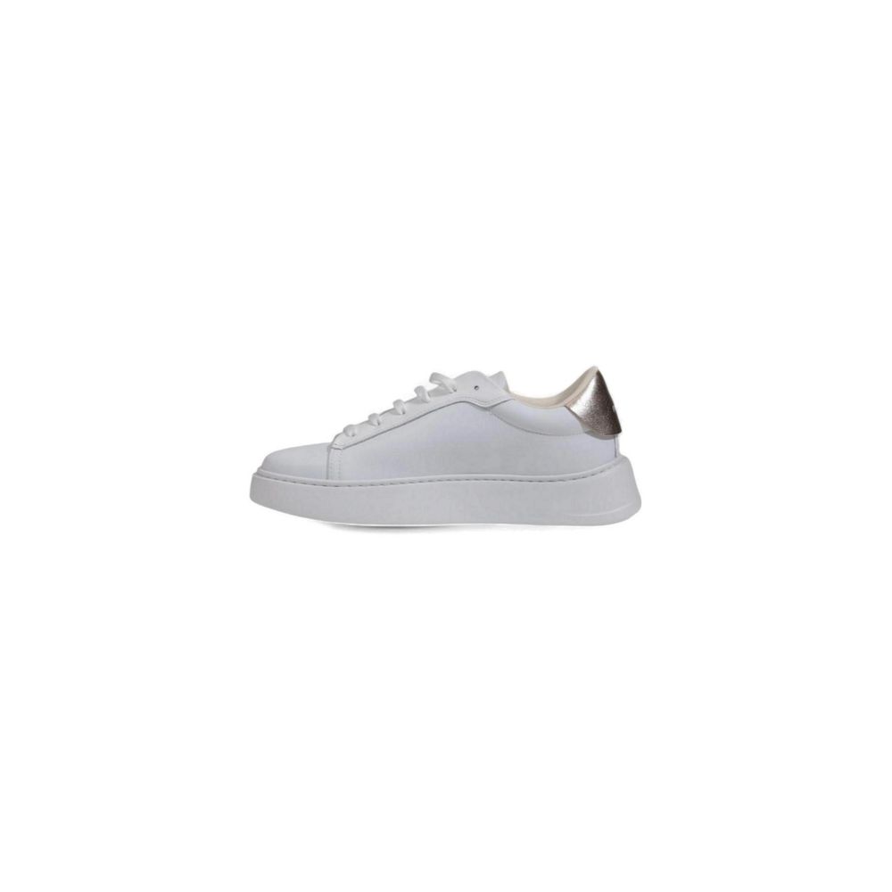 White Polyethylene Low Top Sneakers