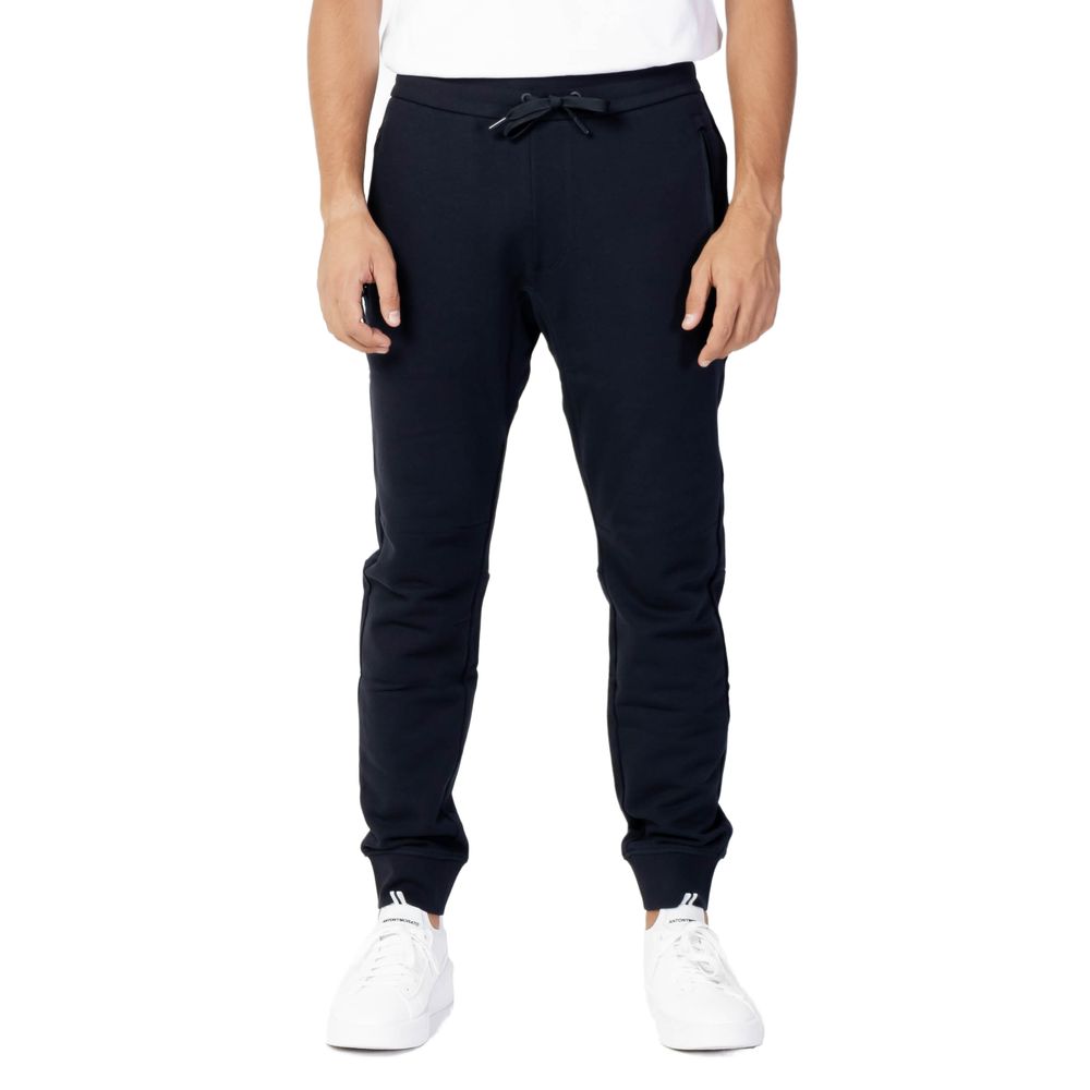 Blue Cotton Joggers (Workout Pants)
