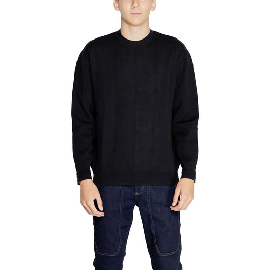 Black Cotton Sweatshirt