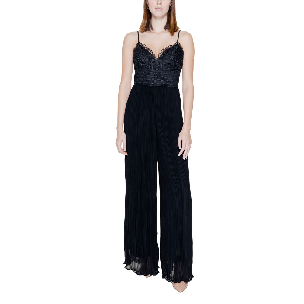 Black Polyester Jumpsuit
