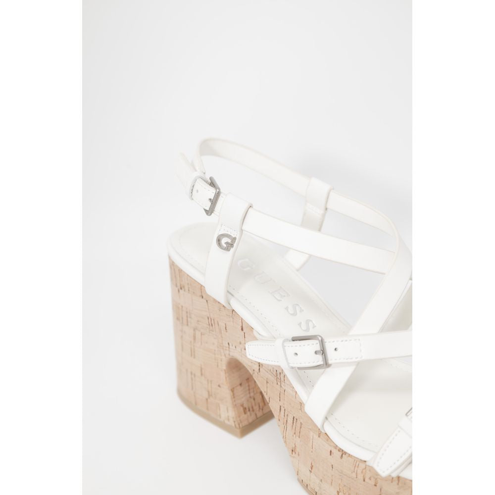 Beige Leather High Heel Pumps