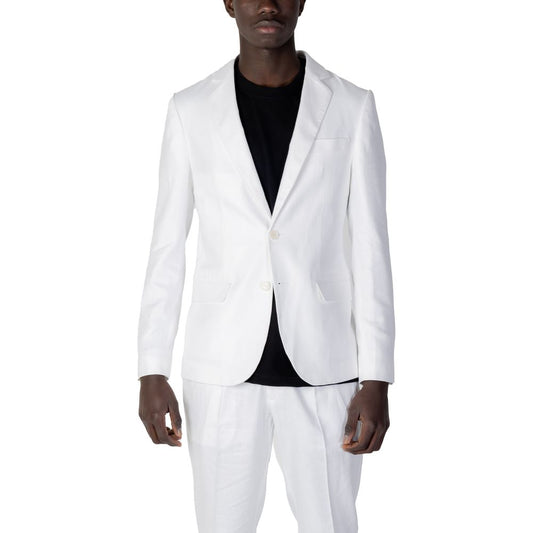 White Linen Blazer
