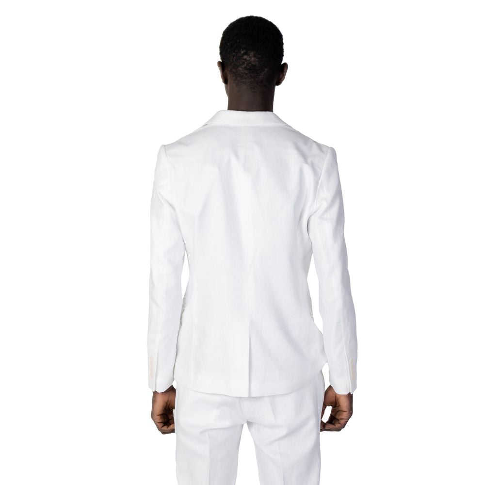 White Linen Blazer