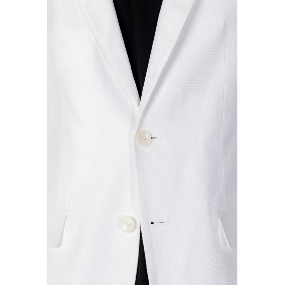 White Linen Blazer