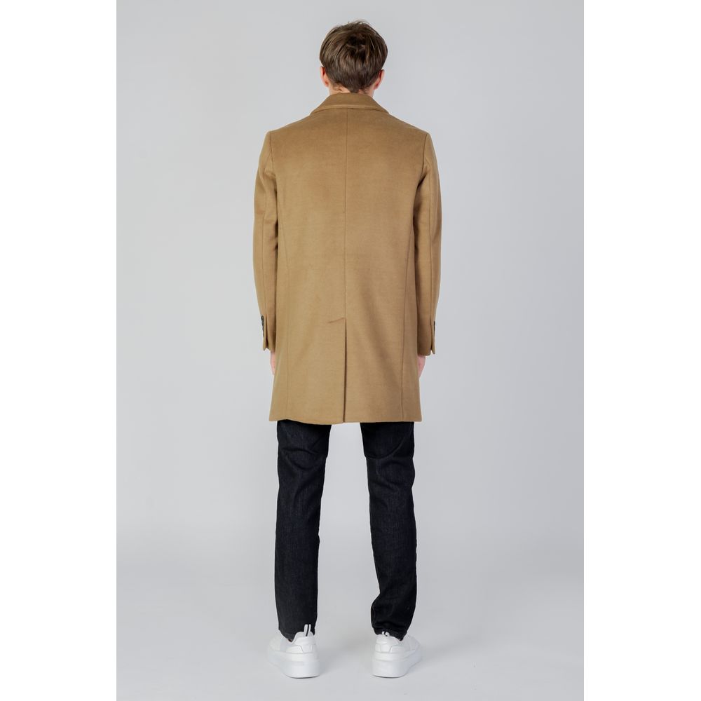 Beige Polyester Coat