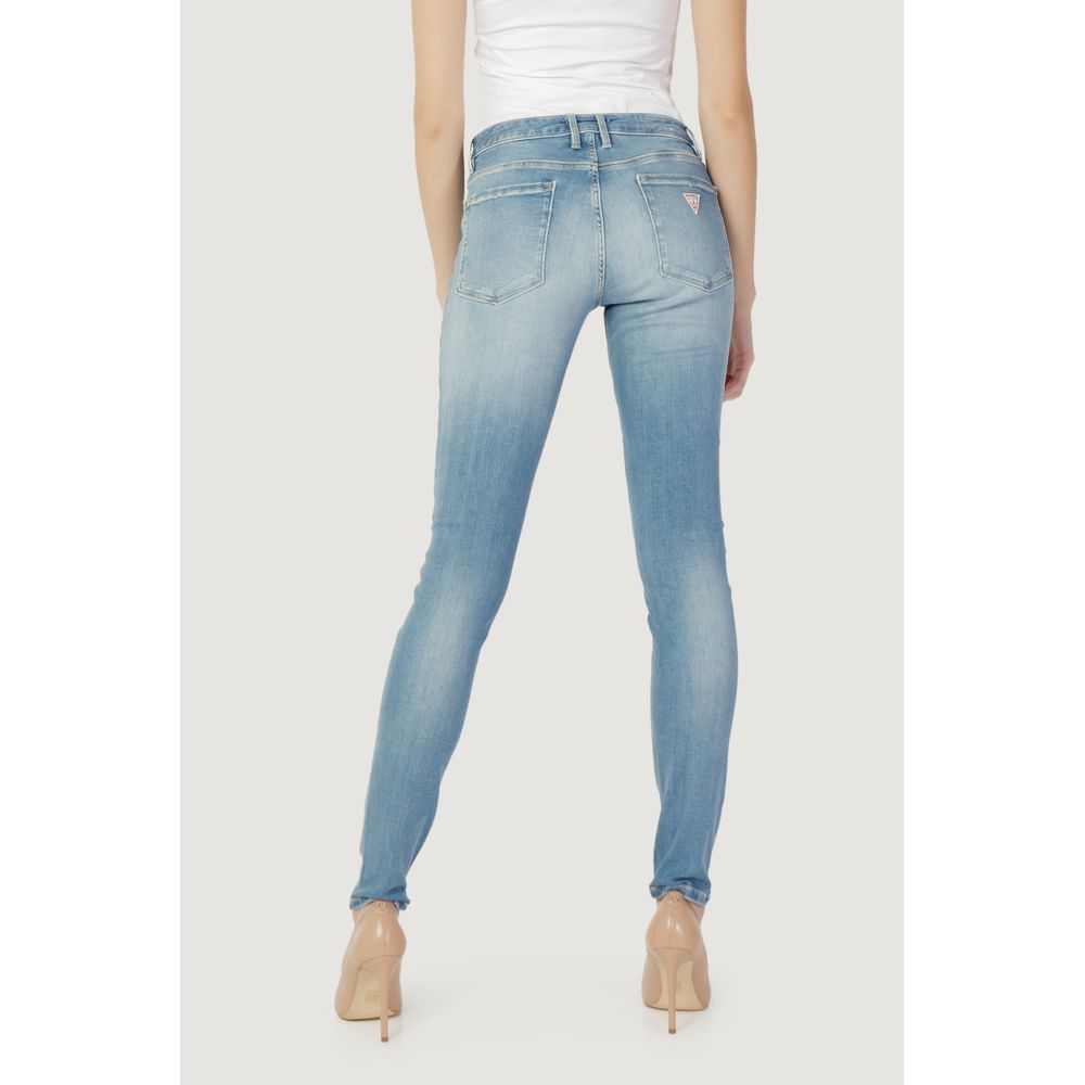 Blue Cotton Skinny Jeans