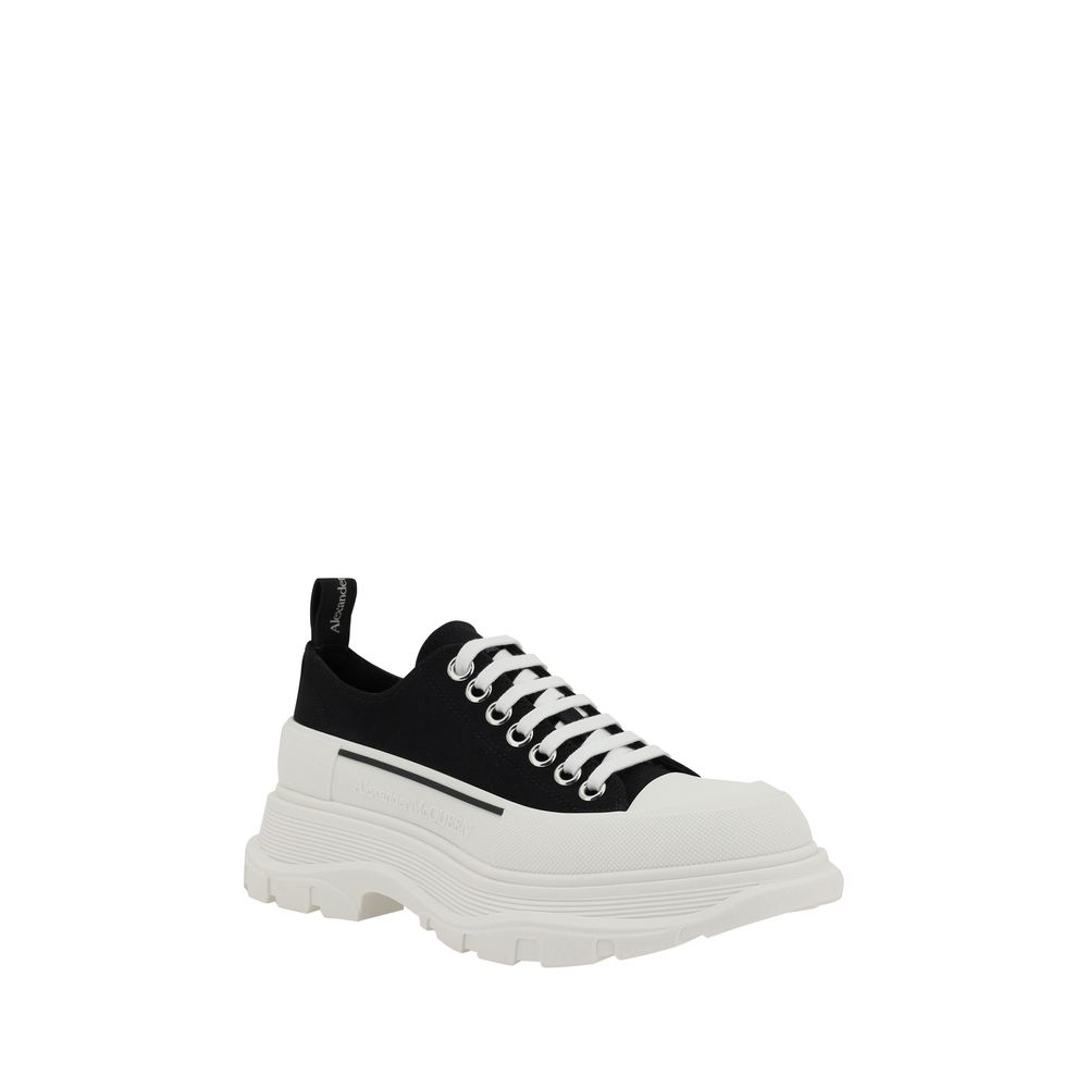 Black Rubber Chunky Sneakers