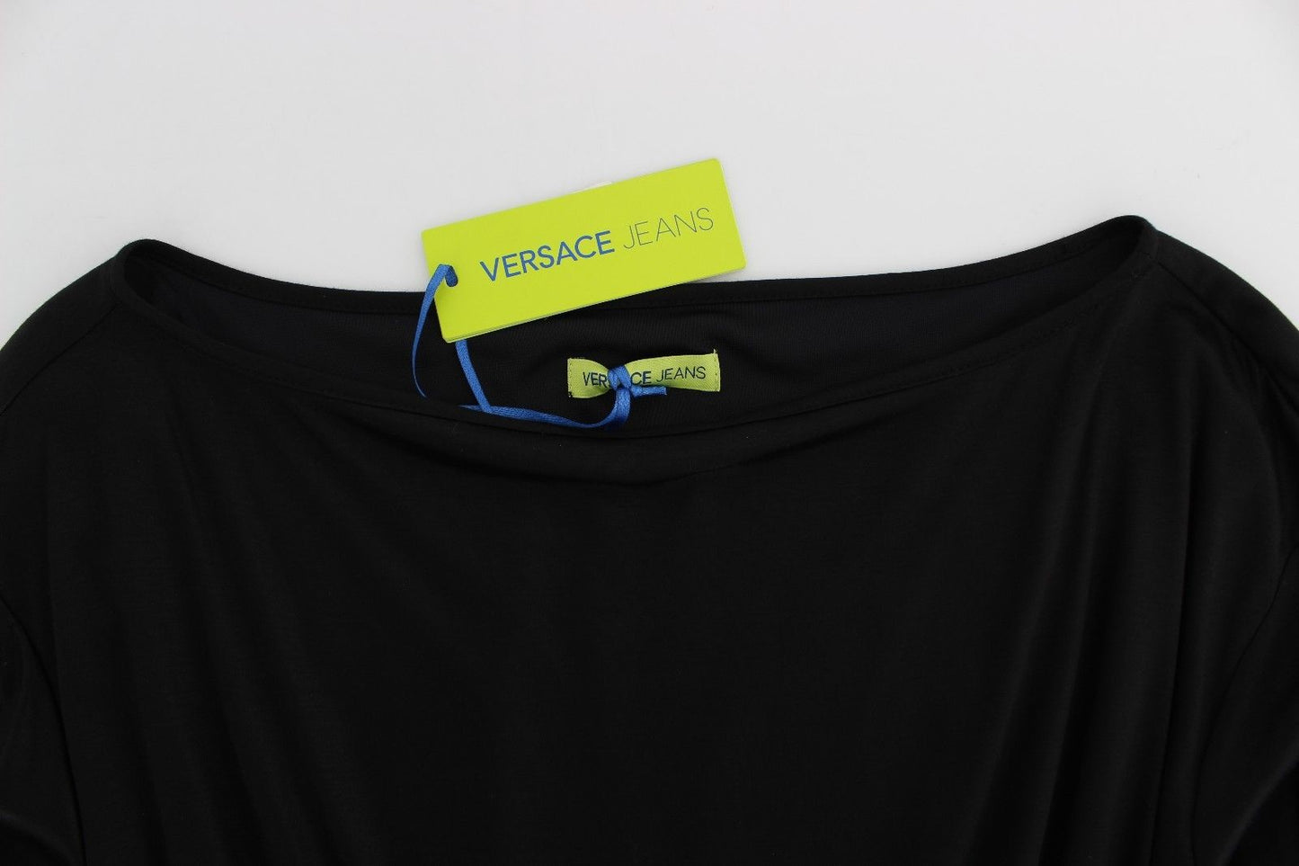 Black Modal Silk Shift Knee Dress