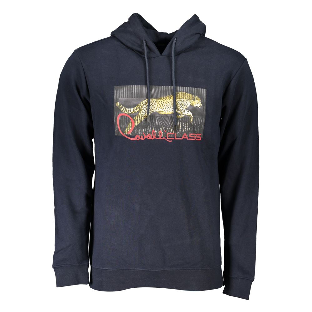 Blue Cotton Men Sweater