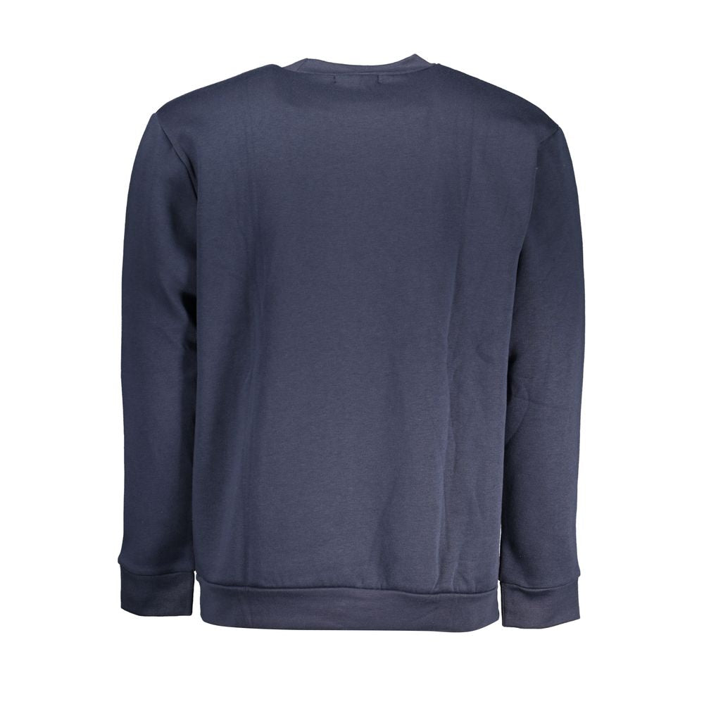 Blue Cotton Men Sweater