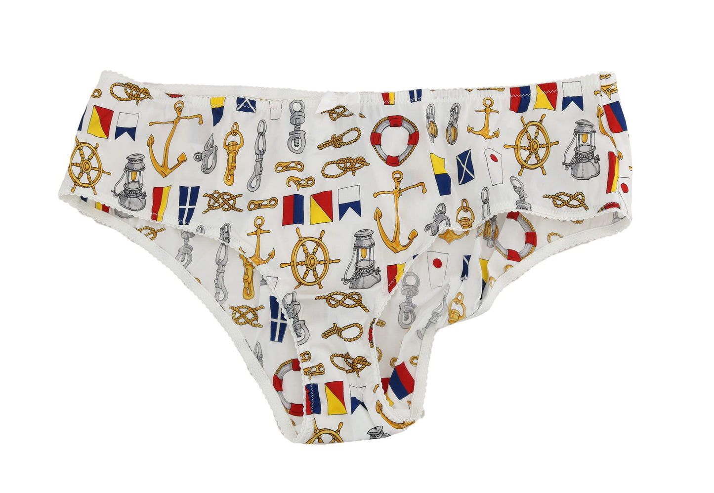 Underwear Sailor Print Silk Bottoms